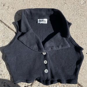 Vintage black crop top